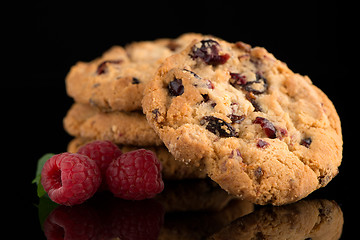 Image showing Dried fruits chip cookies 