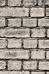 Image showing in london abstract    texture of a ancien wall and ruined brick