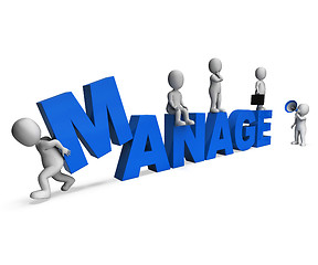 Image showing Manage Characters Shows Managing Management And Leadership