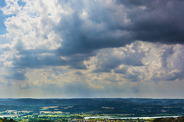 Image showing Clouds on countryside