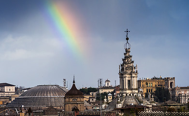 Image showing Rainbow over Rome