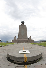 Image showing mitad del mundo equator ecuador