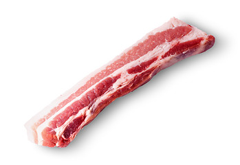 Image showing Severed strips of bacon rotated