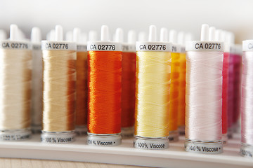 Image showing many roles sewing thread