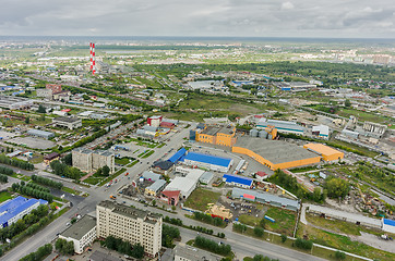 Image showing Aerial view of industrial area of Tyumen. Russia