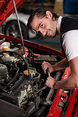 Image showing Auto mechanic portrait