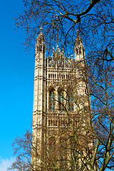 Image showing in london     parliament  window    structure and sky