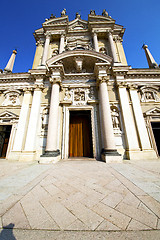 Image showing lombardy    in  the busto arsizio  old   church  sidewalk italy 