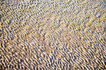 Image showing dune  africa brown  wet sand   near atlantic ocean