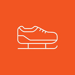 Image showing Skate line icon.