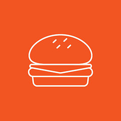 Image showing Hamburger line icon.