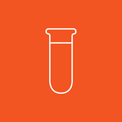 Image showing Test tube line icon.