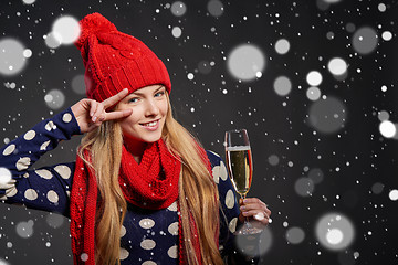 Image showing Christmas, New Year, winter holidays celebration concept