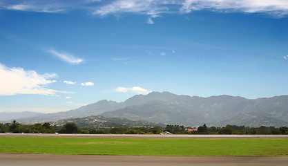 Image showing Airport in mountains