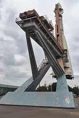 Image showing Vostok space rocket on VDNH. Moscow. Russia