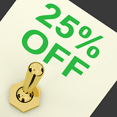 Image showing Switch Shows Sale Discount Of Twenty Five Percent Off 25