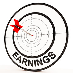 Image showing Earnings Shows Prosperity, Career, Revenue And Income