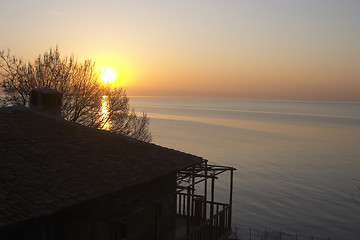 Image showing Sunset in Nessebor