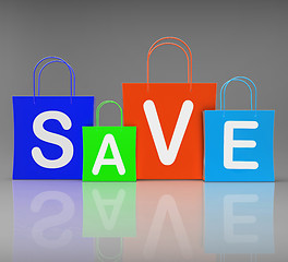 Image showing Save Shopping Bags Show Promo and Buying