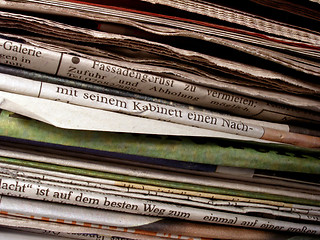 Image showing newspapers