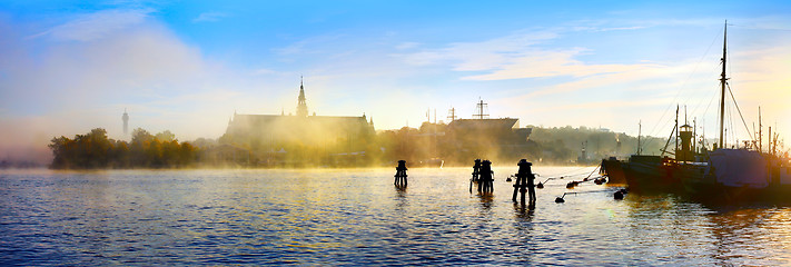 Image showing An autumn view of Nordiska Museet , Stockholm city