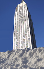 Image showing Empire State building and snow