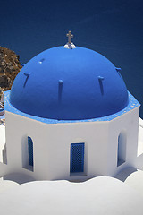 Image showing Village of Oia in Santorini, Greece
