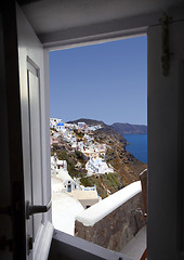 Image showing Beautiful Village of Oia in Santorini, Greece