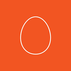 Image showing Egg line icon.