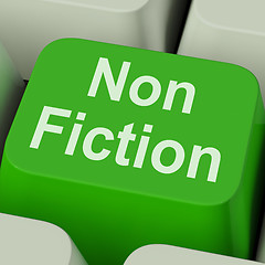 Image showing Non Fiction Key Shows Educational Material Or Text Books