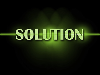 Image showing Solution Word Shows Resolve Resolution Solving And Solved