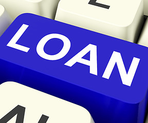Image showing Loan Key Means Lending Or Loaning\r