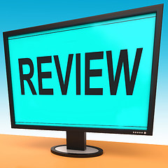 Image showing Review Screen Means Check Reviewing Or Reassess 