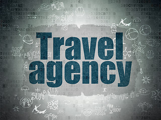 Image showing Tourism concept: Travel Agency on Digital Paper background