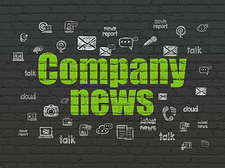 Image showing News concept: Company News on wall background