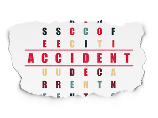 Image showing Insurance concept: Accident in Crossword Puzzle