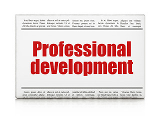 Image showing Education concept: newspaper headline Professional Development