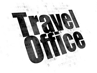 Image showing Tourism concept: Travel Office on Digital background