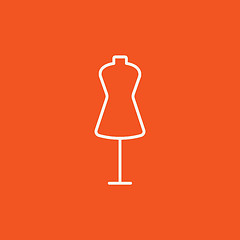 Image showing Mannequin line icon.