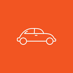 Image showing Car line icon.