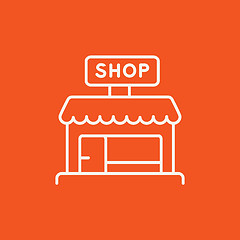 Image showing Shop line icon.