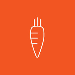 Image showing Carrot line icon.