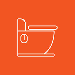 Image showing Toilet line icon.