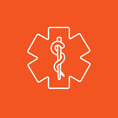 Image showing Medical symbol line icon.