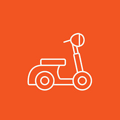 Image showing Scooter line icon.