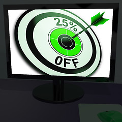 Image showing Twenty-Five Percent Off On Monitor Shows Promotions