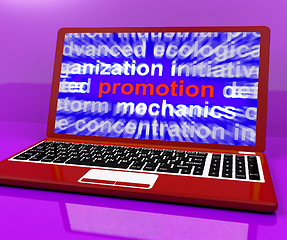 Image showing Promo Computer Shows Promotions Discounts And Sale