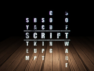 Image showing Programming concept: Script in Crossword Puzzle