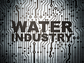 Image showing Industry concept: circuit board with Water Industry