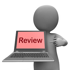 Image showing Review Laptop Means Check Evaluate Or Examine